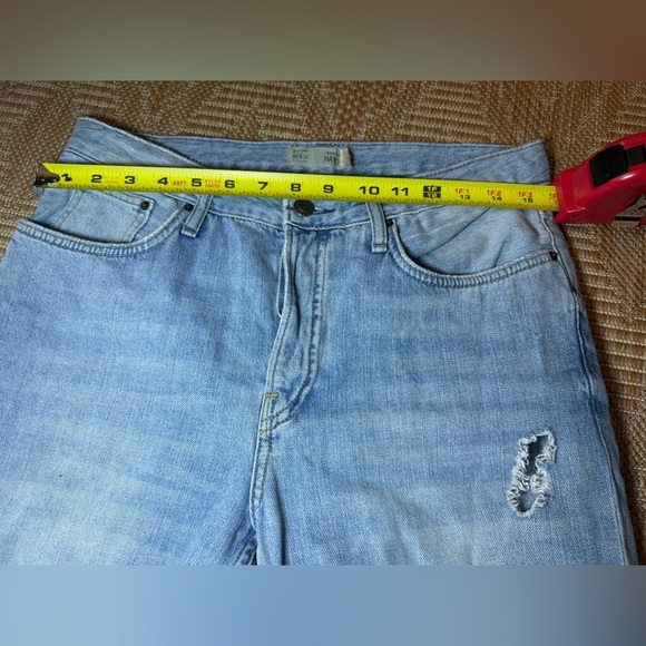 Topshop Moto Hayden Light Wash Ripped Denim Jeans,Women's W28,L30 - Picture 6 of 8